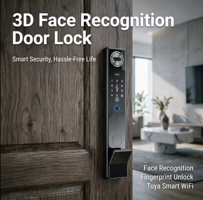 防水 スマートロック リアルタイム ビデオ 3D 顔認識 スマート指紋ロック