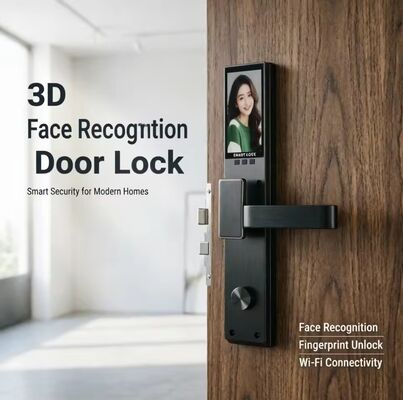 防水 スマートロック リアルタイム ビデオ 3D 顔認識 スマート指紋ロック