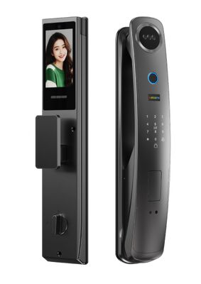 スマート顔認識 ドアロック 指紋アクセス,ビデオインターコン & Tuya アプリ