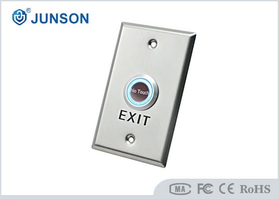 2mmの厚さの出口の押しボタンは終わり36VDCドア解放スイッチに砂を吹き付ける