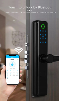 アパートのためのFCCの黒のBluetoothの指紋センサーのドア ロックの標準6068